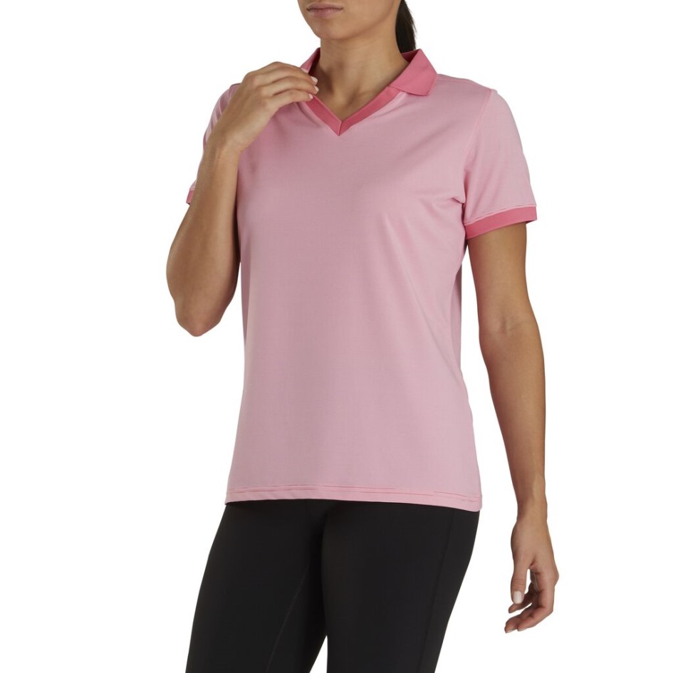 Pink Azalea End-on-end Offener Kragen Damen Footjoy Switzerland