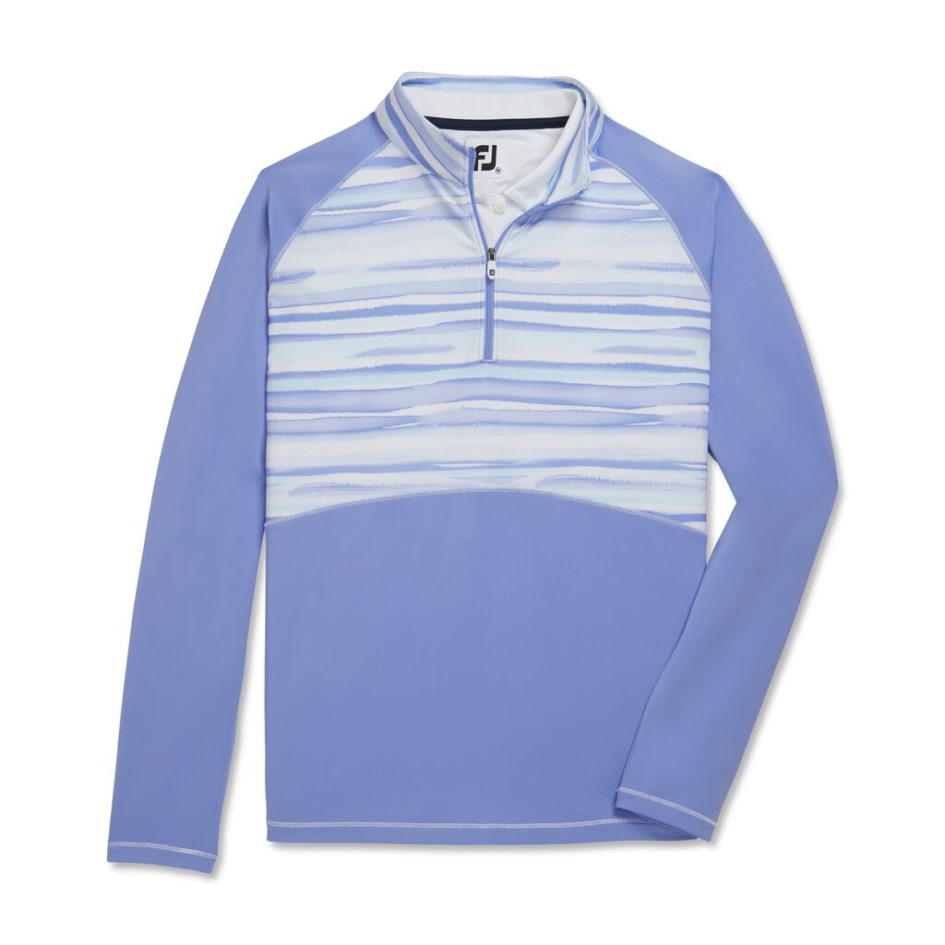 Violett Footjoy Switzerland Wasserfarbe Half-Zip Damen-Stil Der Vorherigen Saison