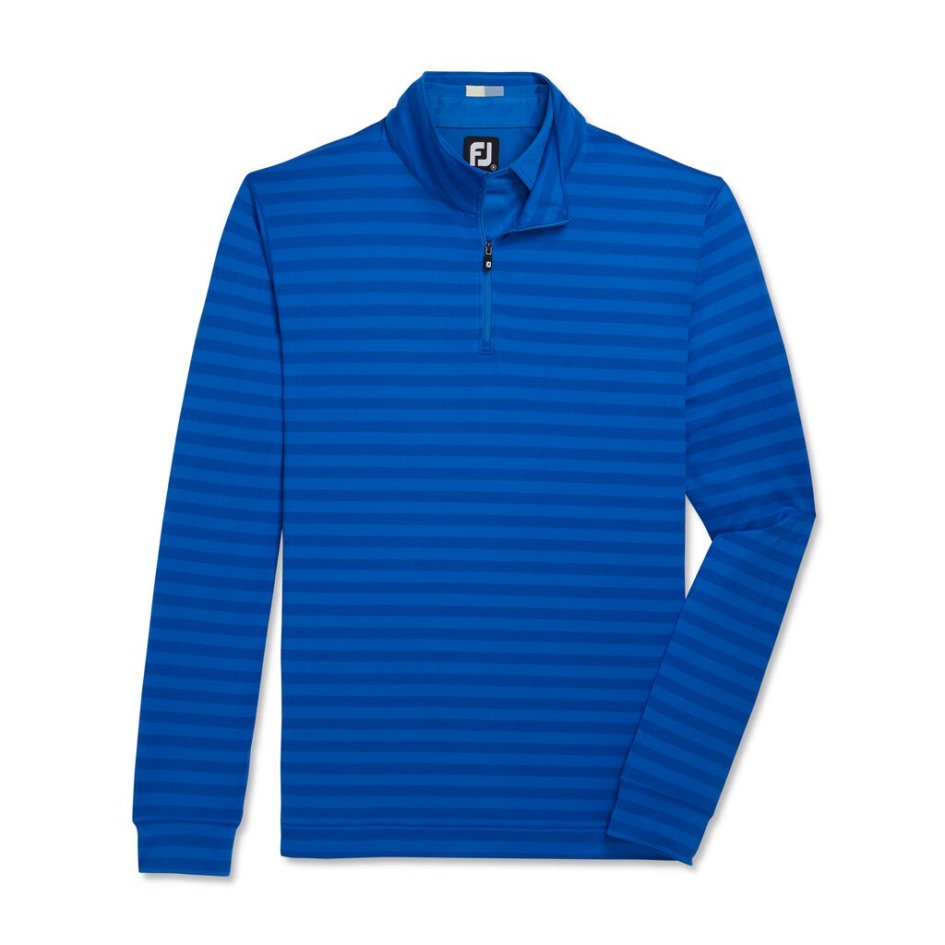 Tonal Gestreifter Jersey Mit Viertelreißverschluss Im Stil Der Vorherigen Saison Von Royal Footjoy Schweiz