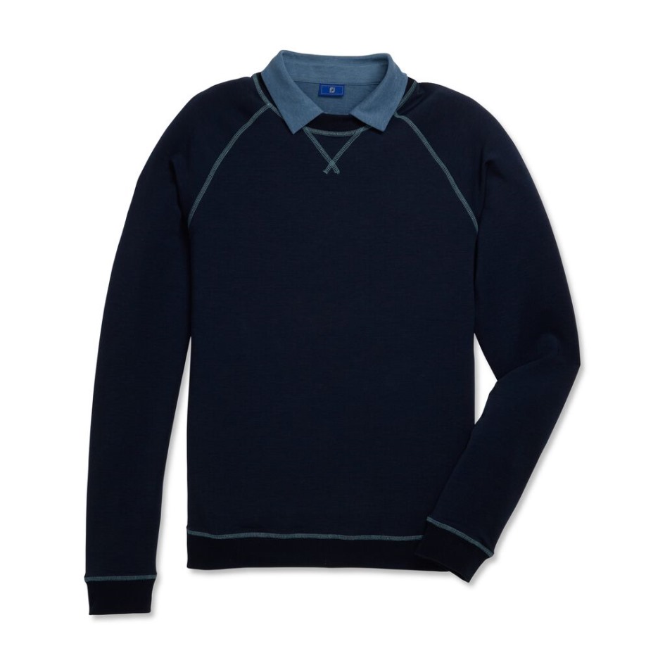 French Terry Crewneck Navy Footjoy Schweiz