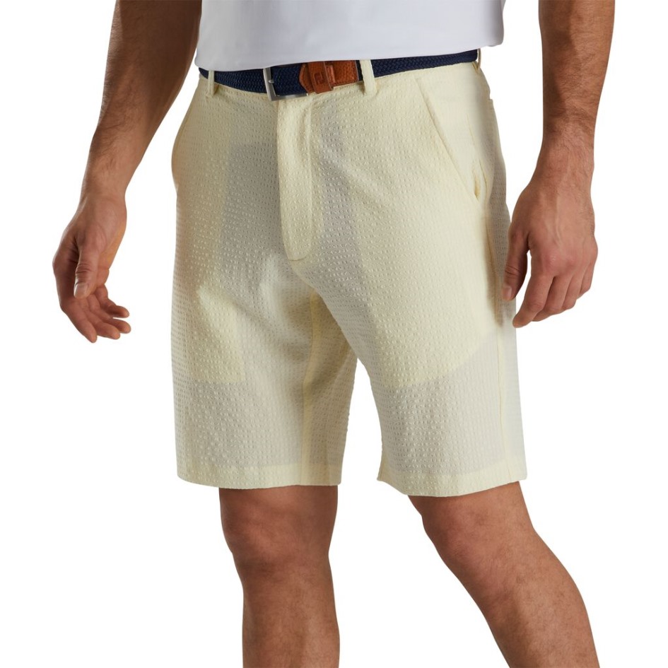 Footjoy Switzerland Seersucker-Shorts 10'' Schrittlänge Limonade