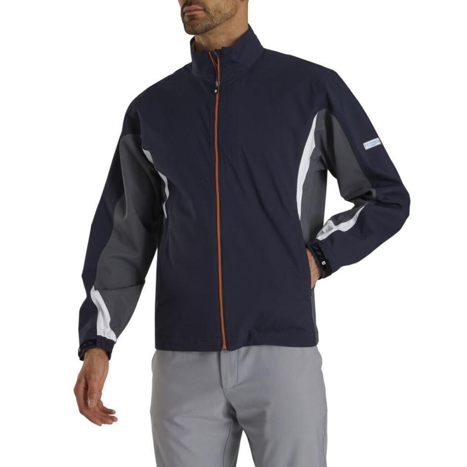 Anthrazit-navy-orange Footjoy Switzerland Hydrolite Regenjacke