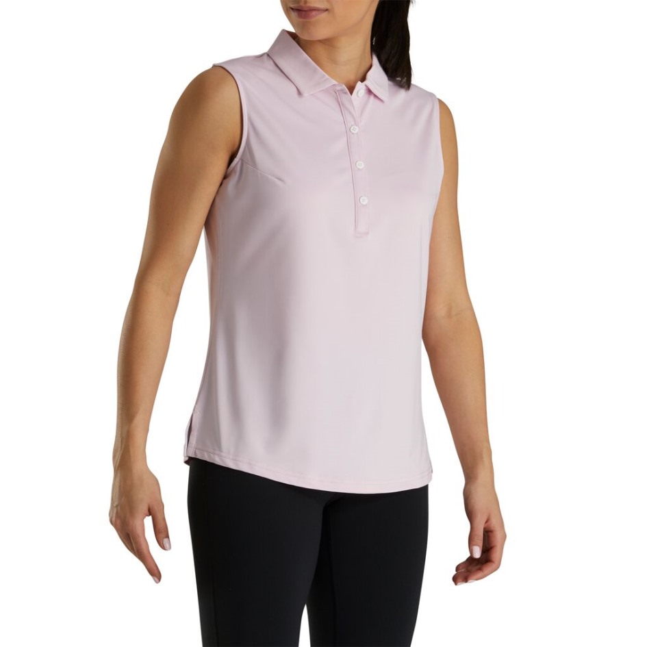 Footjoy Switzerland Hellrosa Einfarbige ärmellose Frauen