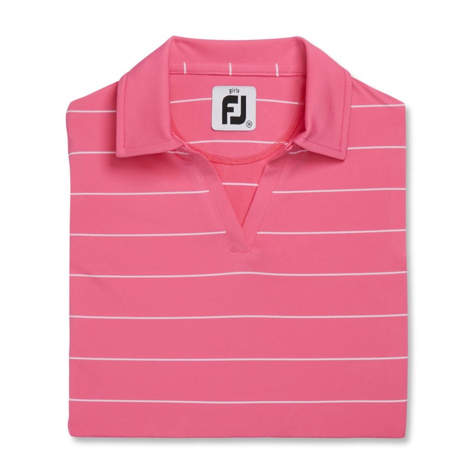 Footjoy Switzerland Hot Pink ärmelloses Shirt Junior Mädchen