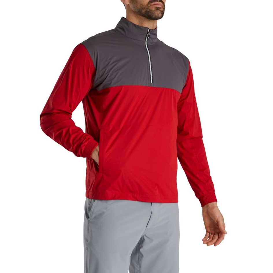 Anthrazit-roter Footjoy Switzerland Hydroknit Pullover