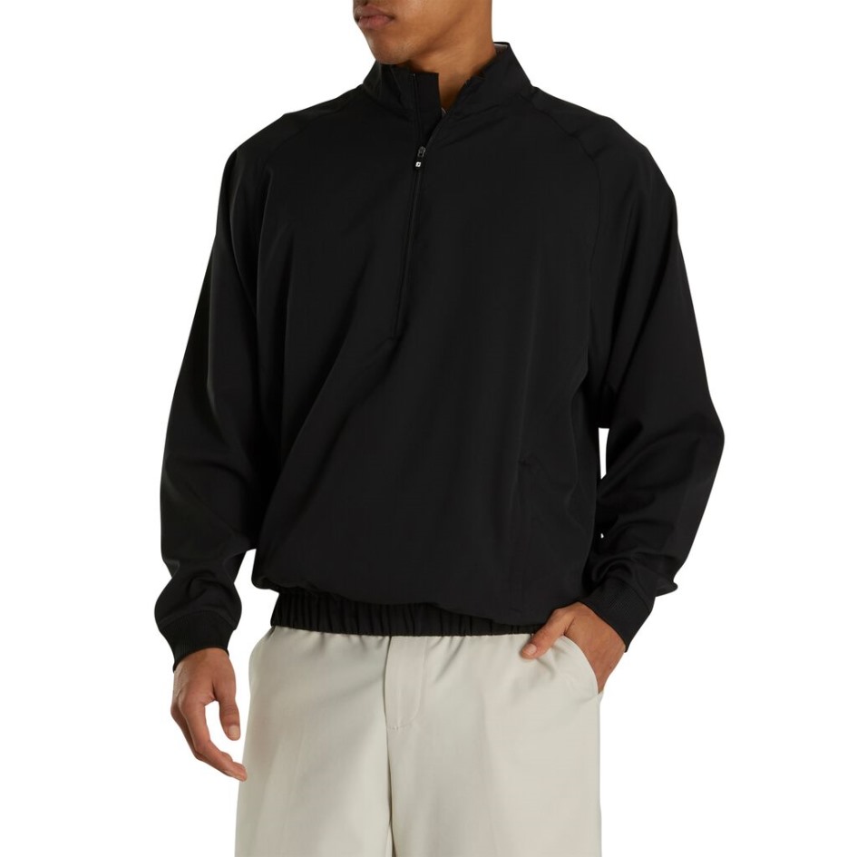 Half-Zip Windshirt Footjoy Switzerland Schwarz