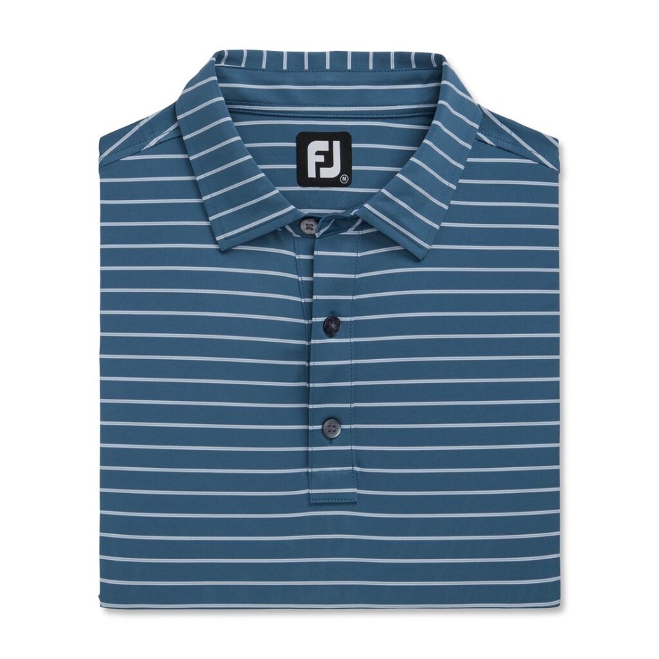 Footjoy Switzerland Dreifach Nadelstreifen Lisle Selbstkragen Tinte