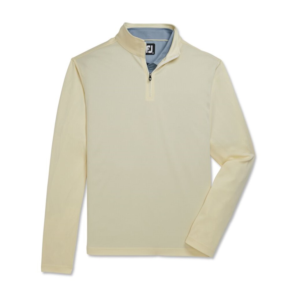 Leichter Jacquard-viertelreißverschluss Limonade Footjoy Switzerland