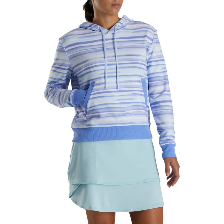 Footjoy Switzerland Watercolour Pullover Hoodie Damen Violett