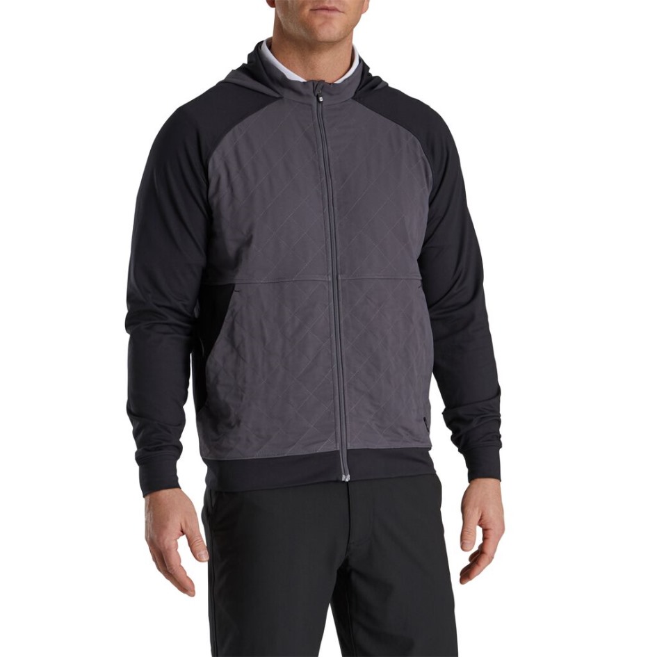 Schwarz-Kohle Footjoy Schweiz Hybrid-Hoodie