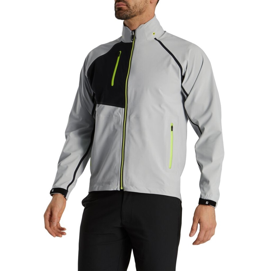 Silber-schwarz-lime Hydrotour Regenjacke Footjoy Switzerland