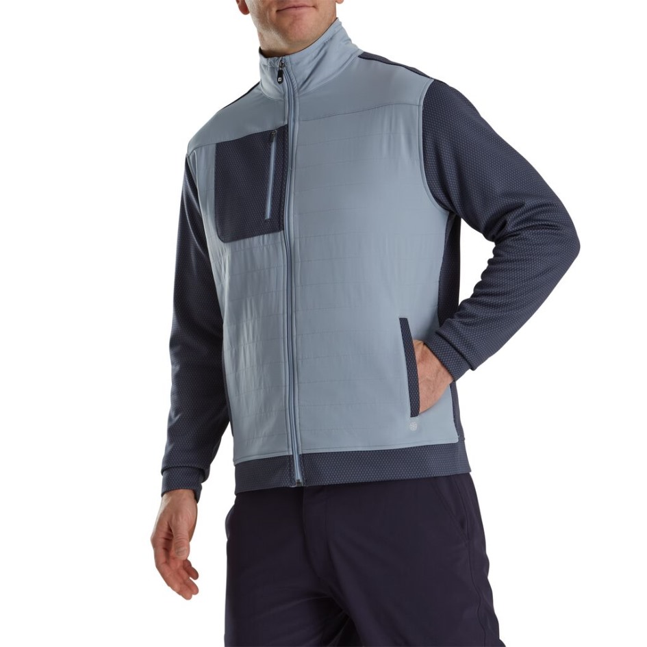 Anthrazitgraue Hybridjacke Aus Thermoserie Von Footjoy Switzerland