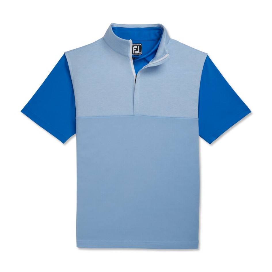 Footjoy Switzerland Heather Yoke Weste Mit Halbem Reißverschluss In Dämmerungsblau