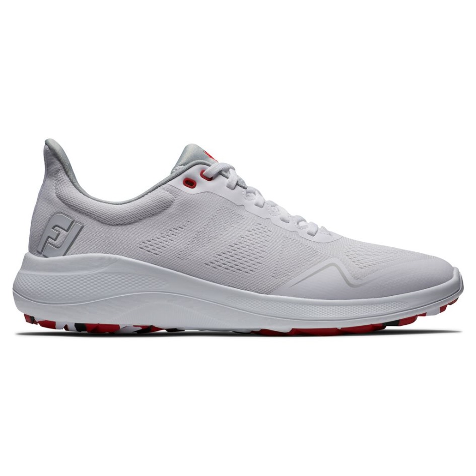 Flex Canada Schuh Footjoy Switzerland Weiss-rot