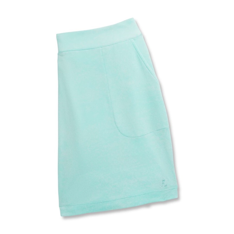 Jacquard-strickskort Damen-vorsaison Stil Aquamarin Footjoy Schweiz