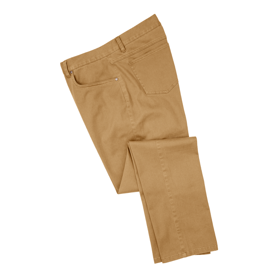 Footjoy Switzerland 5-Pocket-Hose Aus Hellbraunem Wildleder-Baumwolltwill