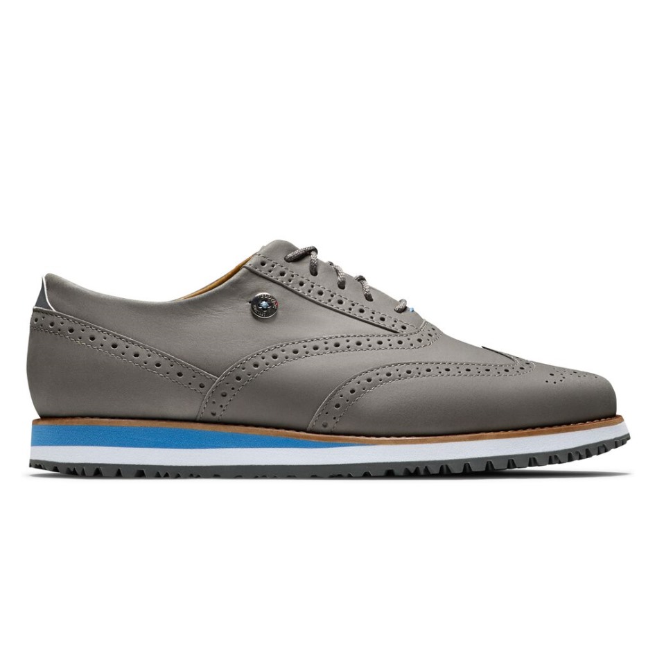 Sport Retro Damen-vorsaison Stil Footjoy Schweiz Charcoal