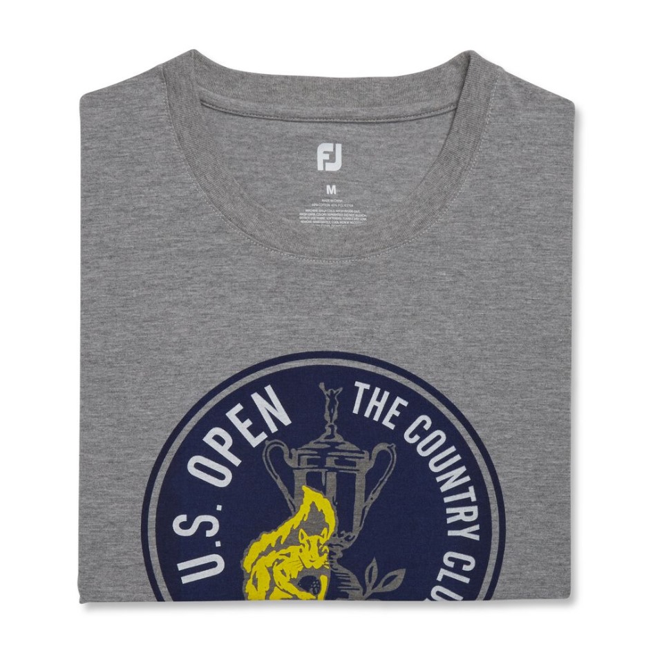 Footjoy Schweiz 2022 U.s. Grafik-T-Shirt Mit Offenem Kreis – Grauer Stil Der Vorherigen Saison