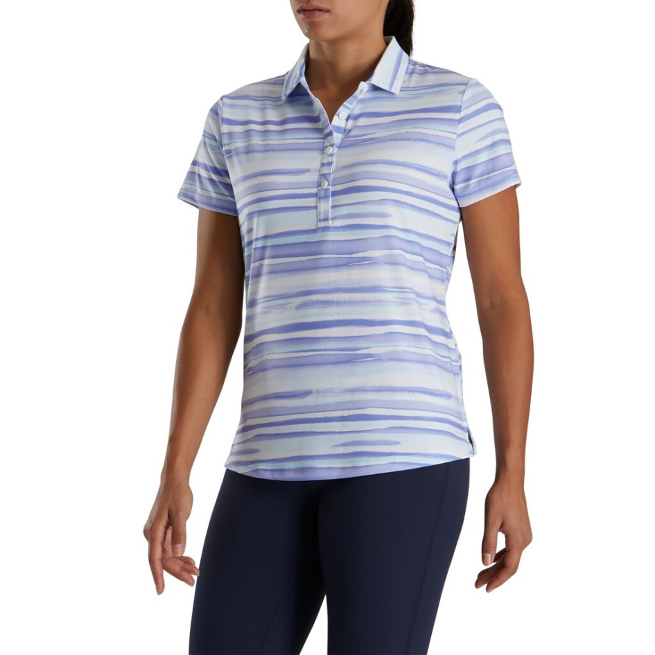 Violett Footjoy Schweiz Kurzarm Aquarell Frauen