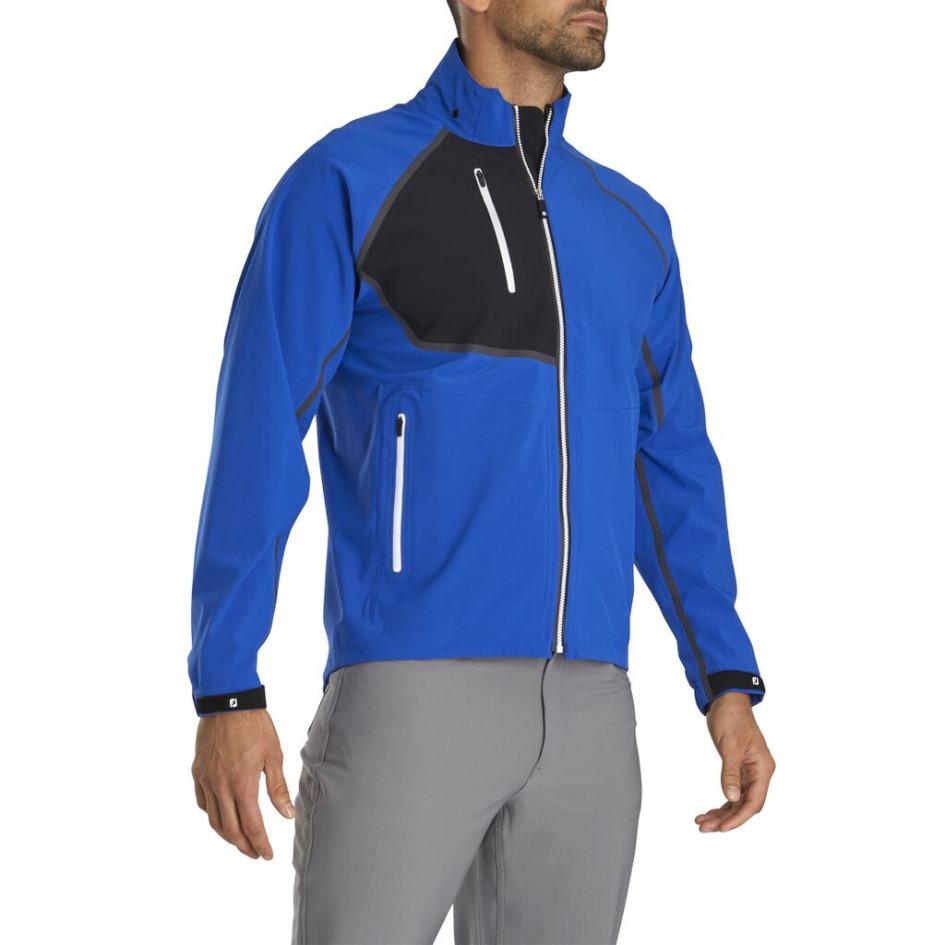 Footjoy Switzerland Royal-schwarze Hydrotour Regenjacke