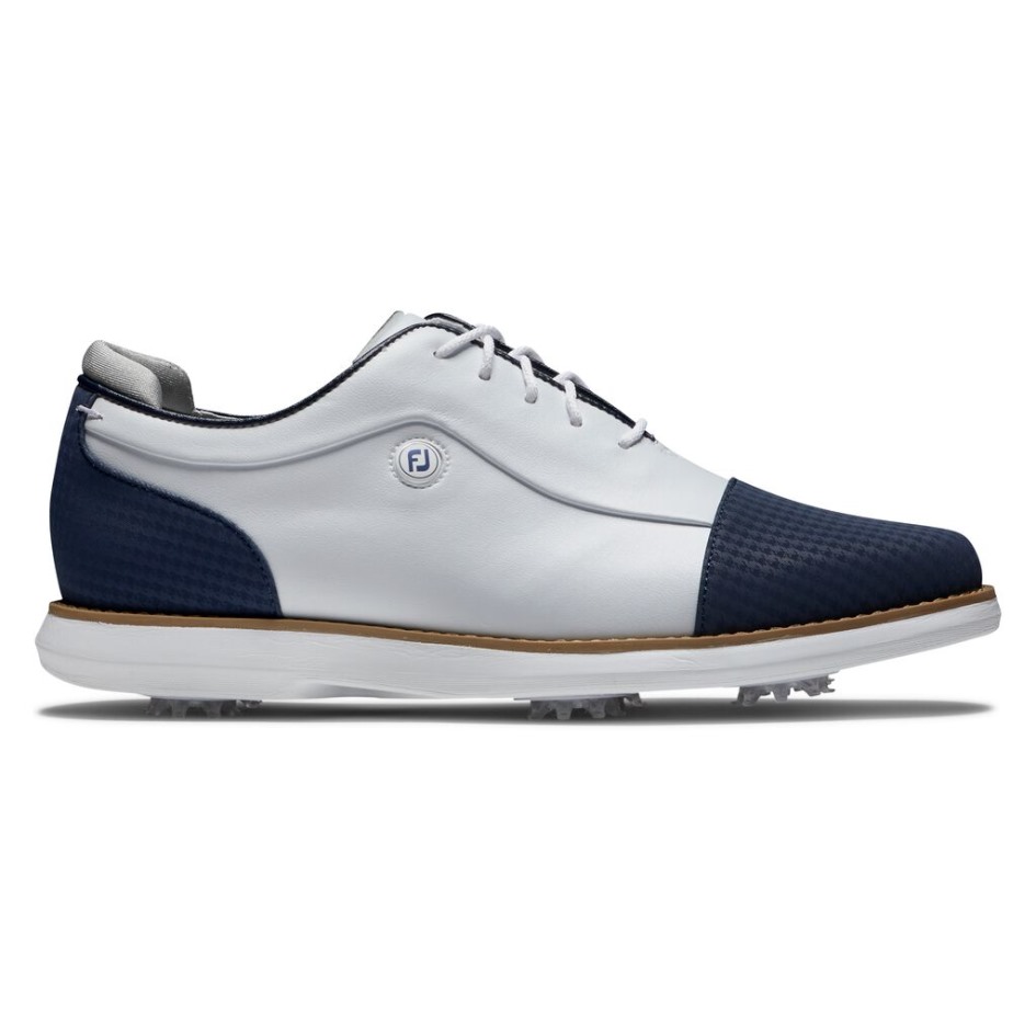 White-navy Footjoy Switzerland Tradition Cap Toe Damen-stil Der Vorherigen Saison